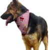 Pink Doggy bandana with Santa Christmas Tree