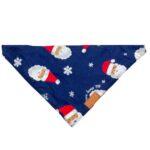 Dark Blue Christmas Theme Dog Bandana