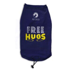 Free Hugs PetZico Dog Tshirt - Dark Blue