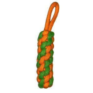 Cotton Rope Chew Toy for Dogs - Orange and Green