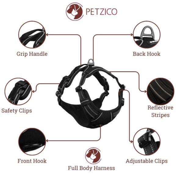 All Features - full body dog harness by PetZico