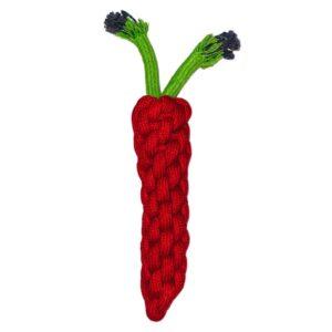 Red Carrot Rope Dog Toy - PetZico