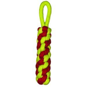 Cotton Rope Chew Toy for Dogs - Red and Yellow