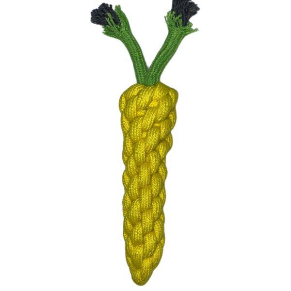 Yellow Carrot Rope Dog Toy - PetZico